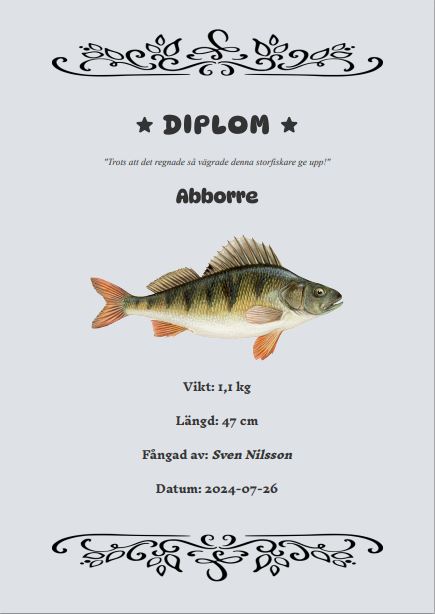 Perch diploma